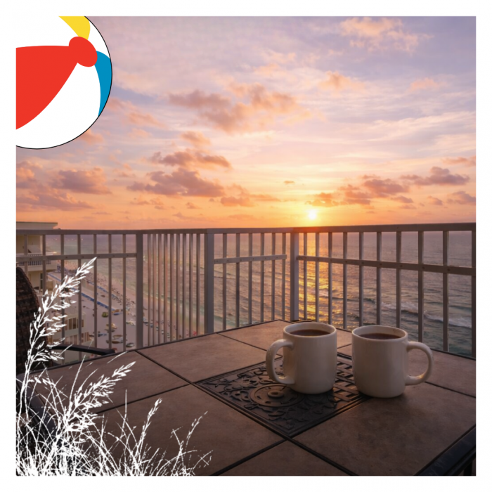 Morning Coffee on the Gulf Coast, Beach Balcony