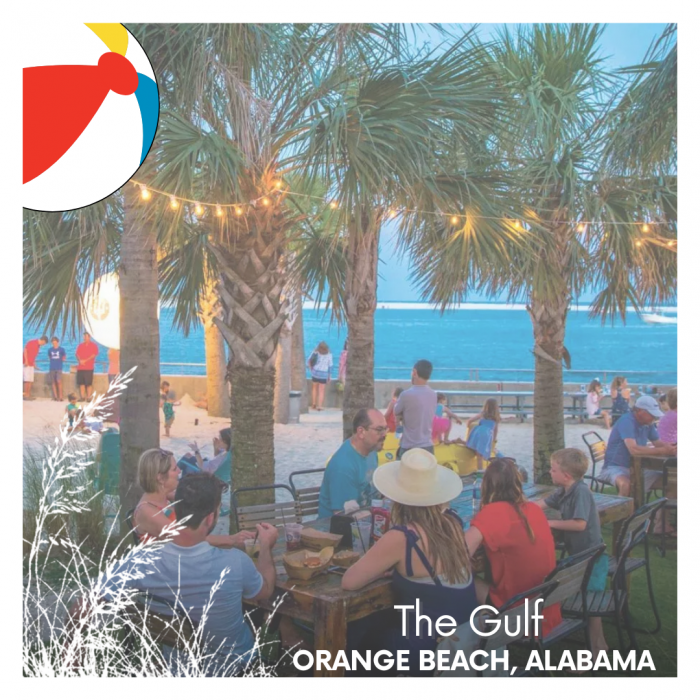 Outdoor Dining At The Gulf In Orange Beach, Alabama